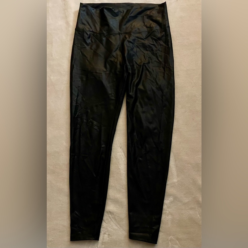 Black Faux Leather Leggings